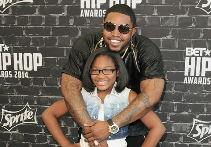 Emani Richardson and her father Lil Scrappy at BET Hip Hop Award show